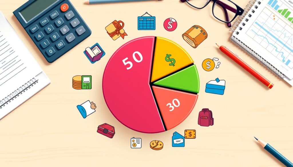 Creating a budget with 50/30/20 rule