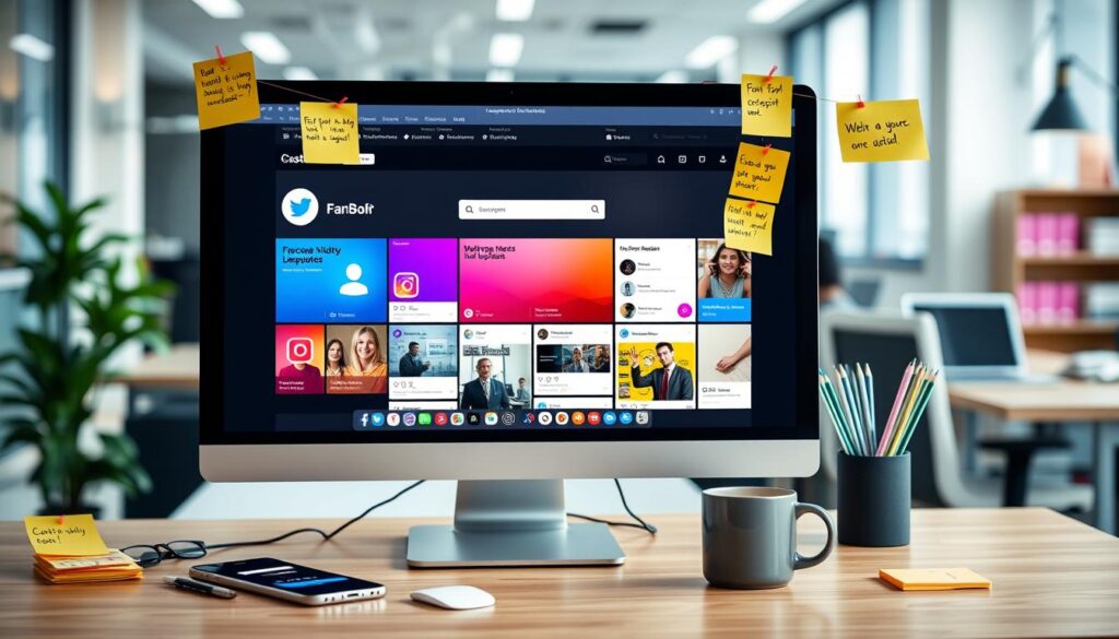 social media profiles